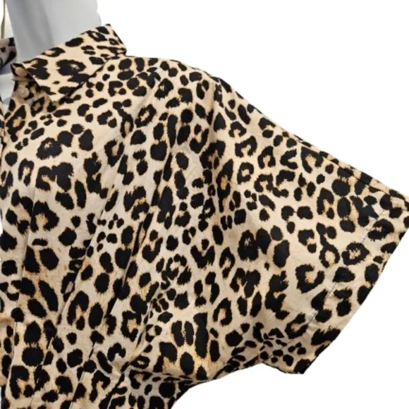 Anthropologie Exquise Tobie Animal Print Maxi Dress Pockets - Picture 6 of 15